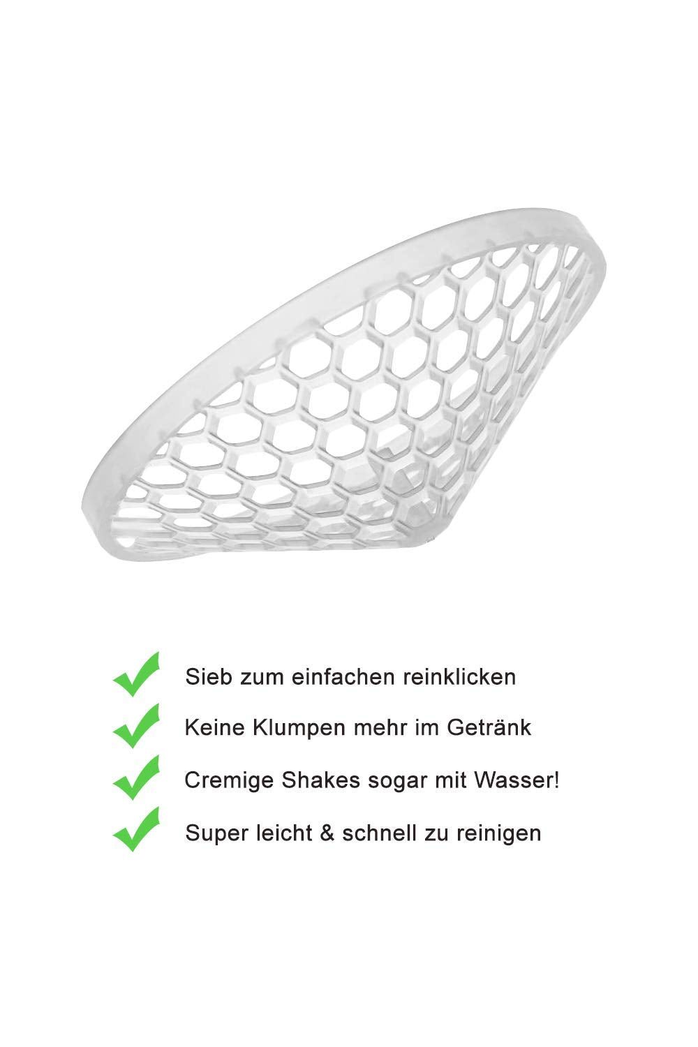 Proteinshaker Heaven 500ml auslaufsicher mit Sieb