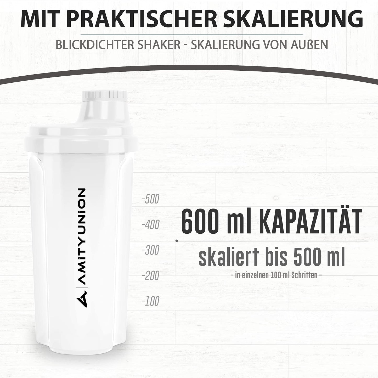 Proteinshaker Heaven 500ml auslaufsicher mit Sieb